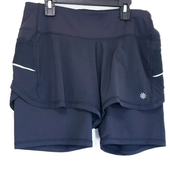 🌸 Athleta | Racer 2 in 1 Running Shorts Small,