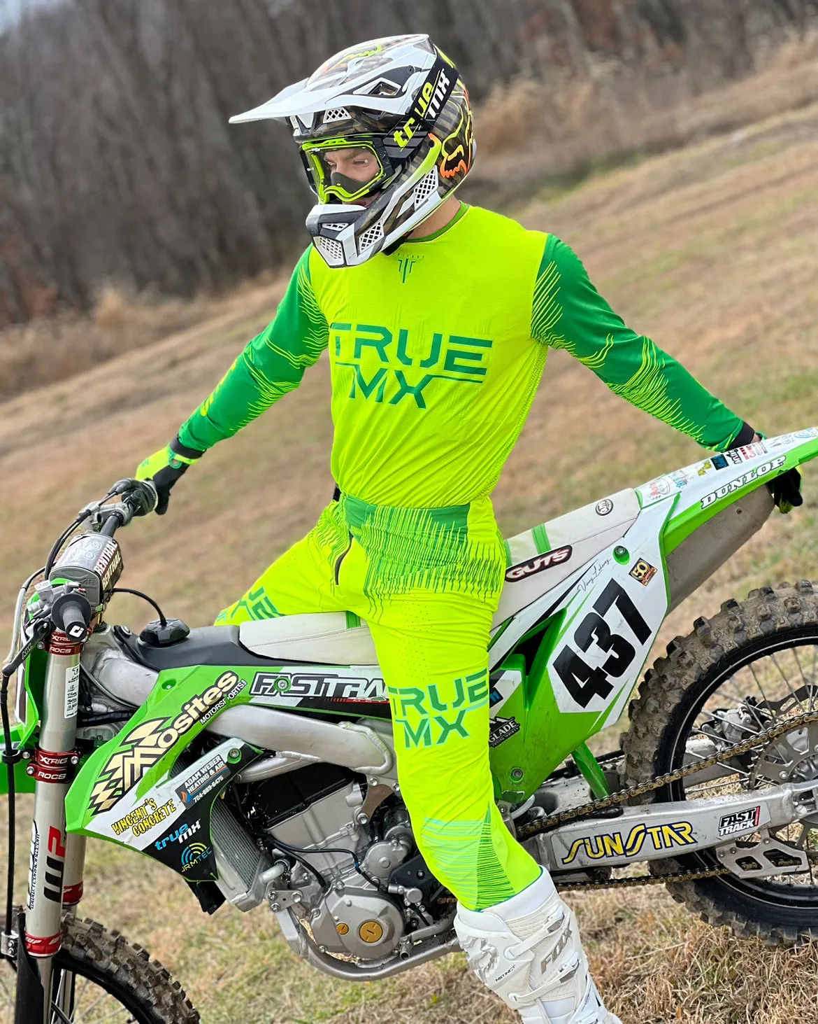 2024 TrueMX TRILOGY Pant - FLO / GREEN