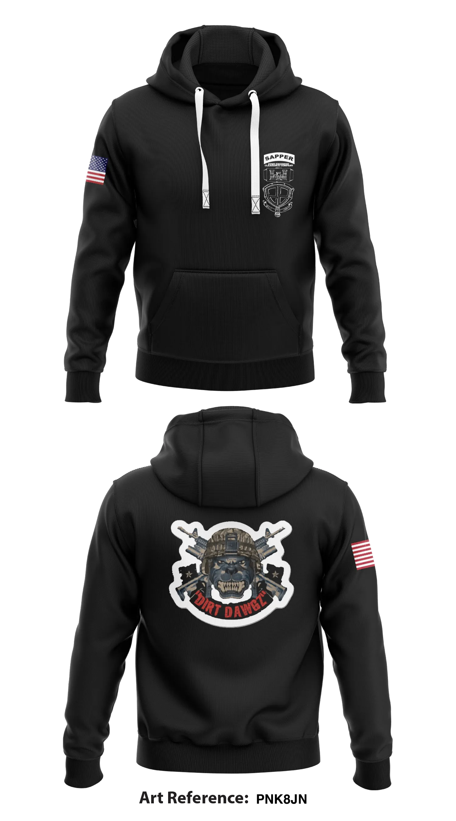 22nd Engineer Clearance Company  Store 1  Core Men's Hooded Performance Sweatshirt - PNk8JN
