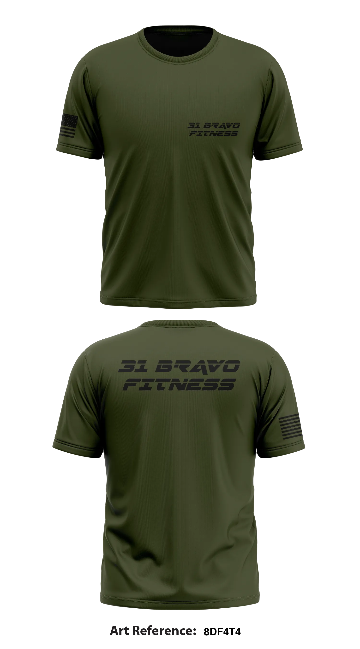 31 Bravo Fitness Store 1 Core Men's SS Performance Tee - 8DF4t4