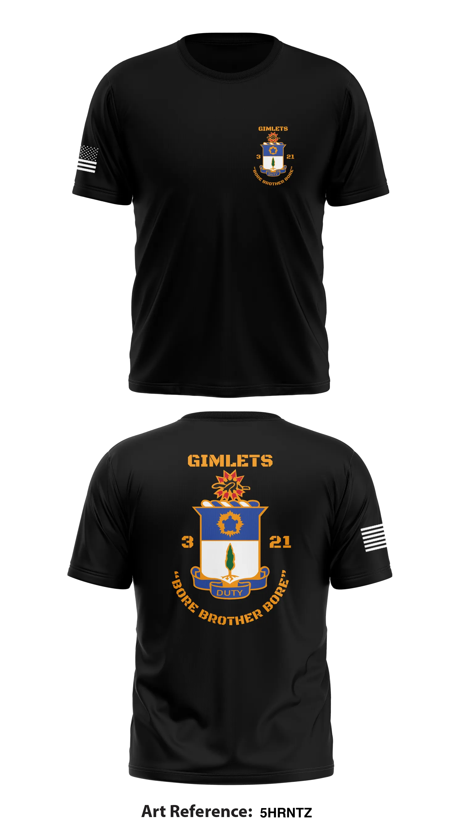 3/21 infantry Store 1 Core Men's SS Performance Tee - 5hrntz