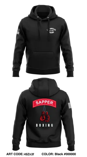 35th Engineer Company  Core Men's Hooded Performance Sweatshirt - 49Zn3f