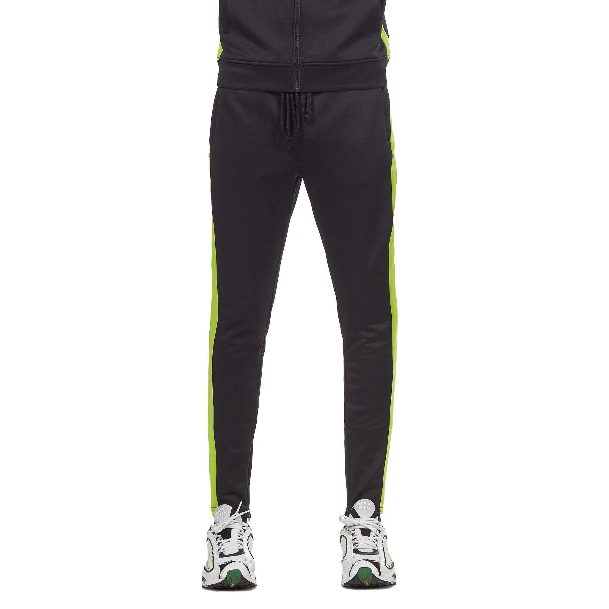 401 Track Pants - Black & Lime
