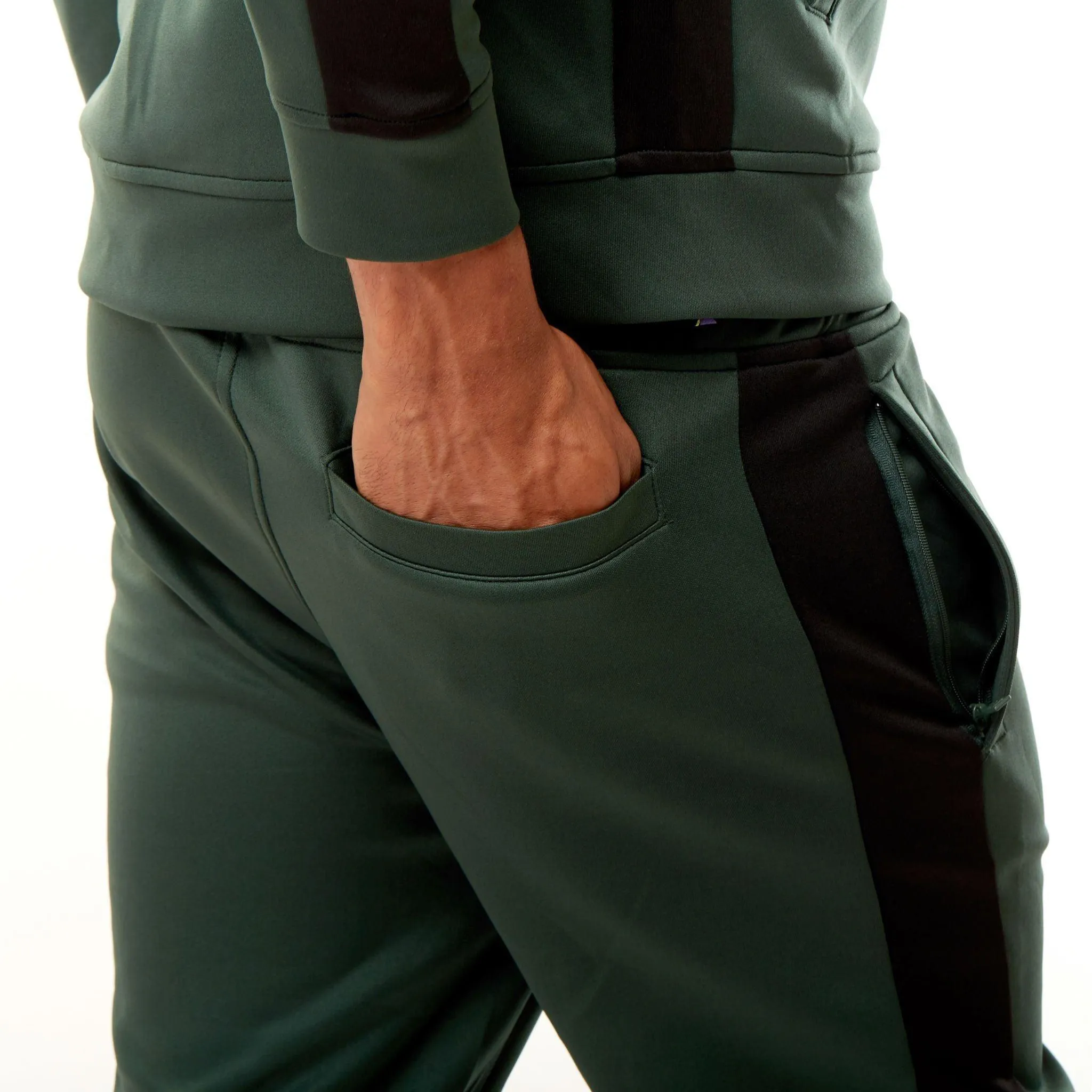 401 Track Pants - Hunter Green & Black