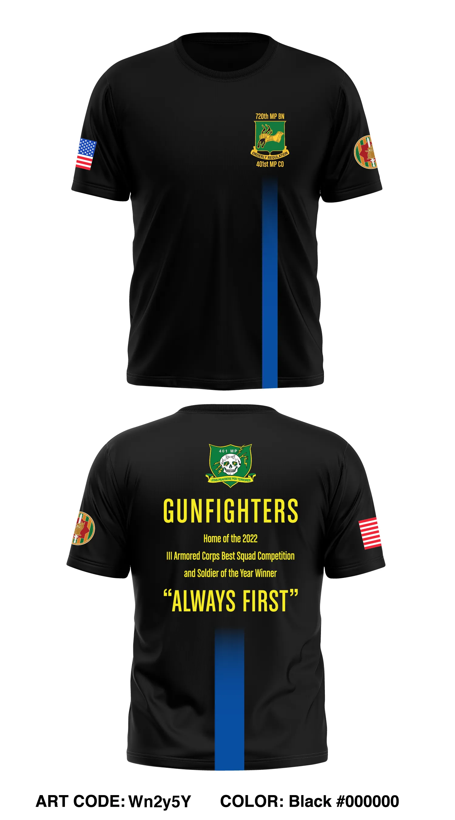 401st MP Co, 720th MP BN, 89th MP BDE Core Men's SS Performance Tee - Wn2y5Y