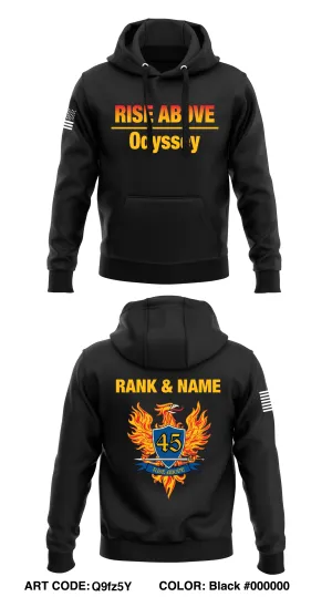 45th Hazard Response Company  Core Men's Hooded Performance Sweatshirt - Q9fz5Y