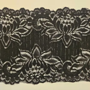 5 1/2" Black Stretch Lace