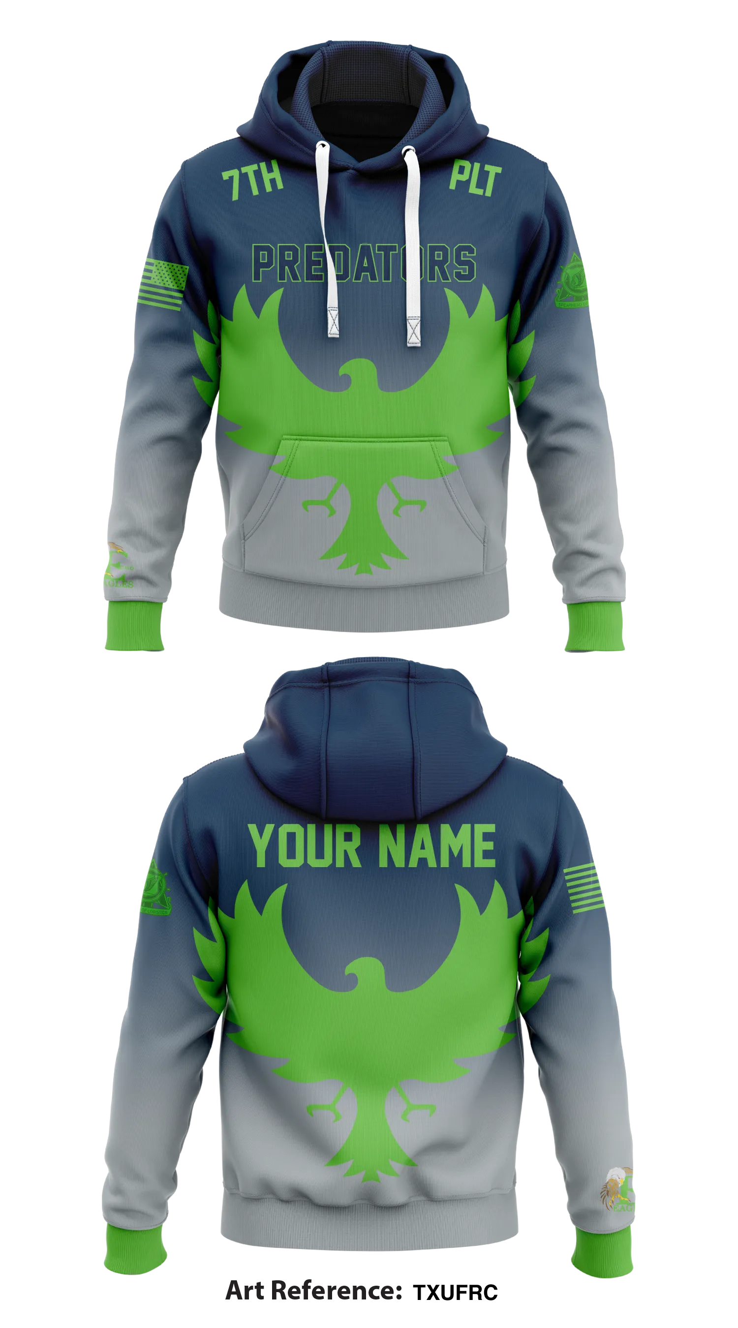 7th PLT Predators Store 1  Core Men's Hooded Performance Sweatshirt - txufRC