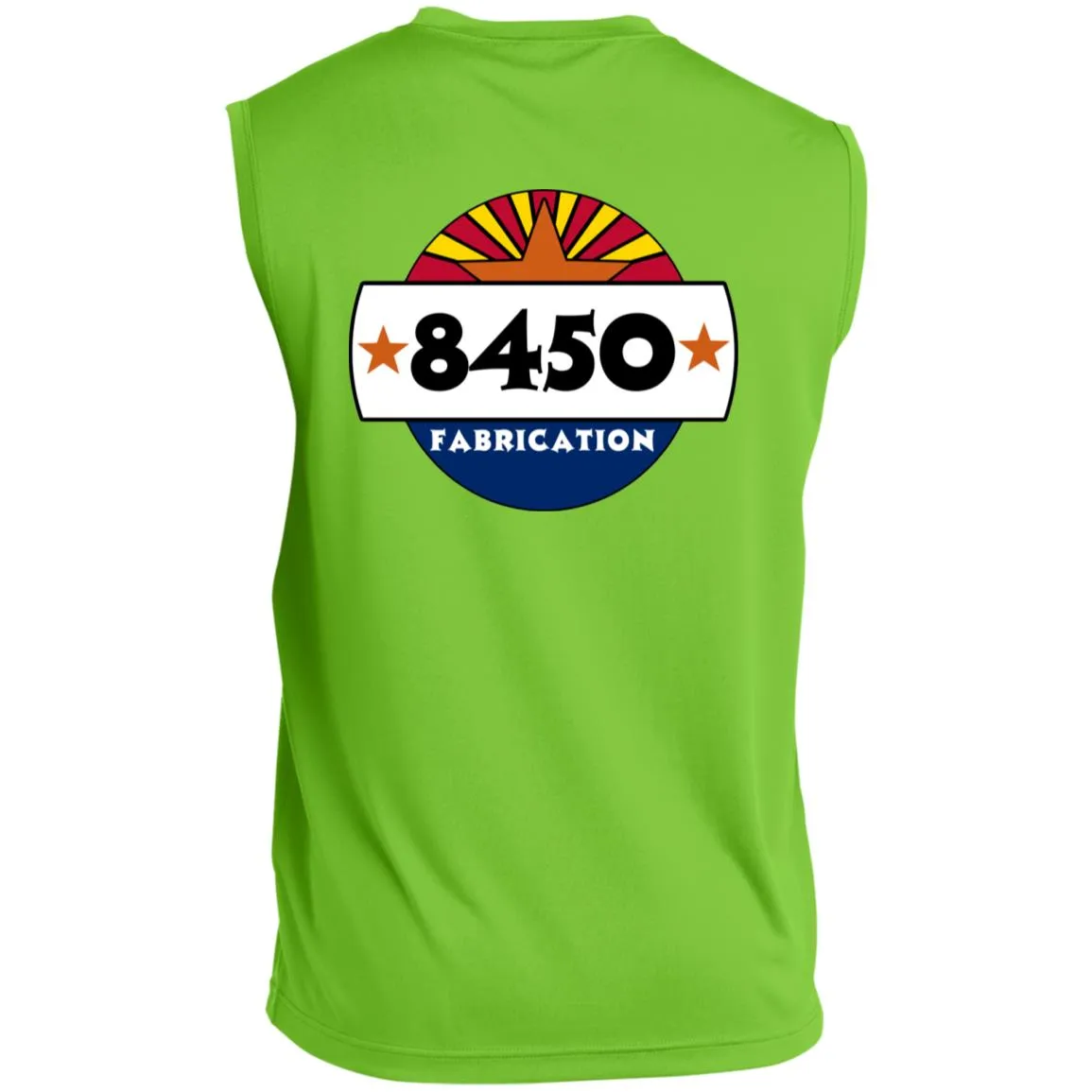8450 Fabrication 2-sided print ST352 Sleeveless Performance T-Shirt