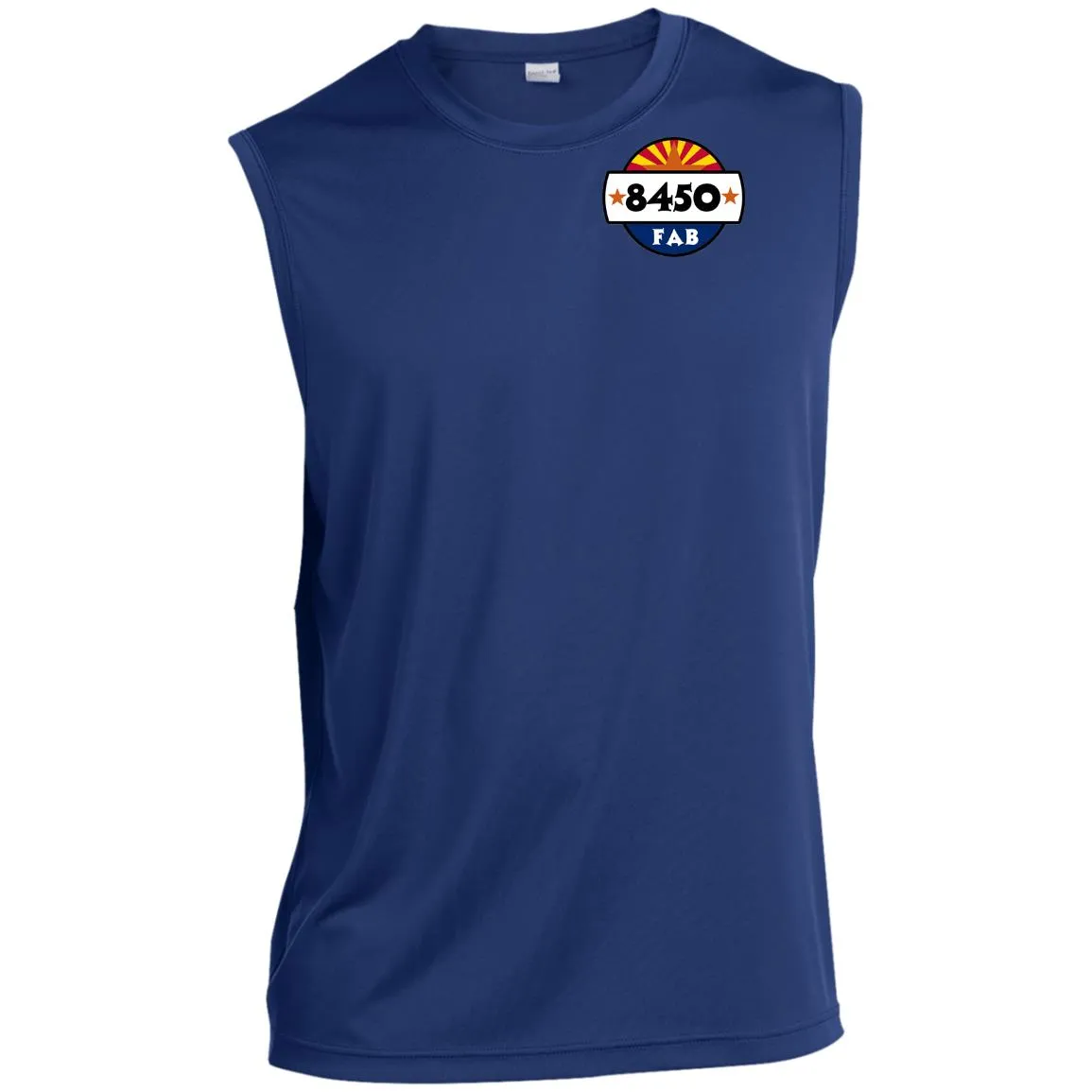 8450 Fabrication 2-sided print ST352 Sleeveless Performance T-Shirt