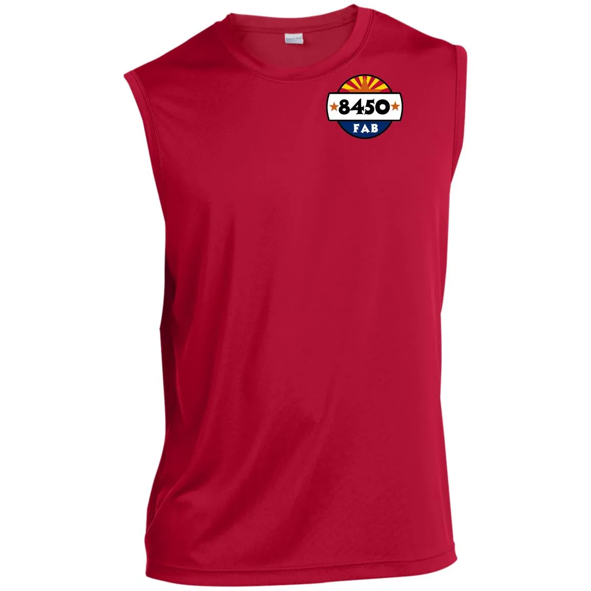 8450 Fabrication 2-sided print ST352 Sleeveless Performance T-Shirt