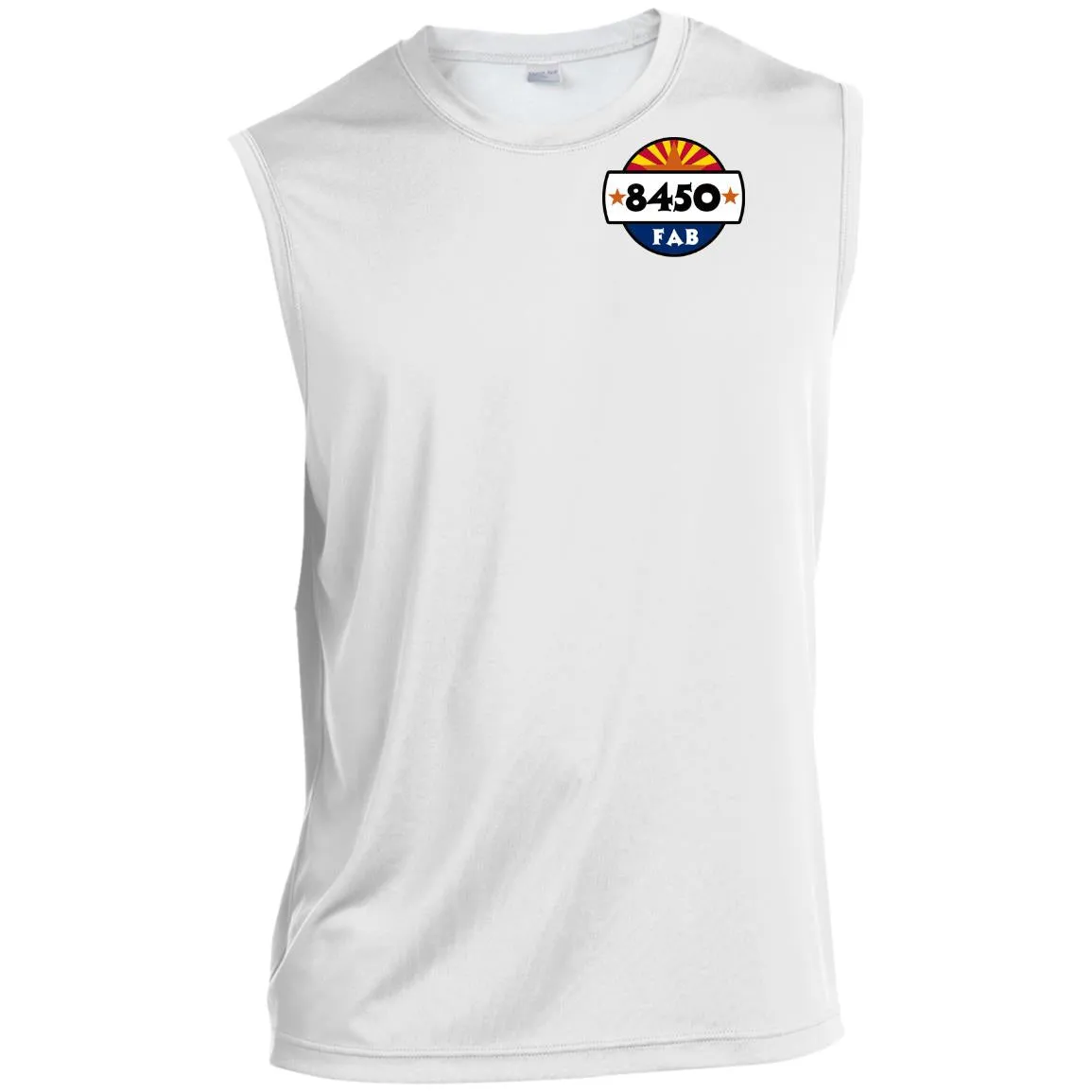 8450 Fabrication 2-sided print ST352 Sleeveless Performance T-Shirt