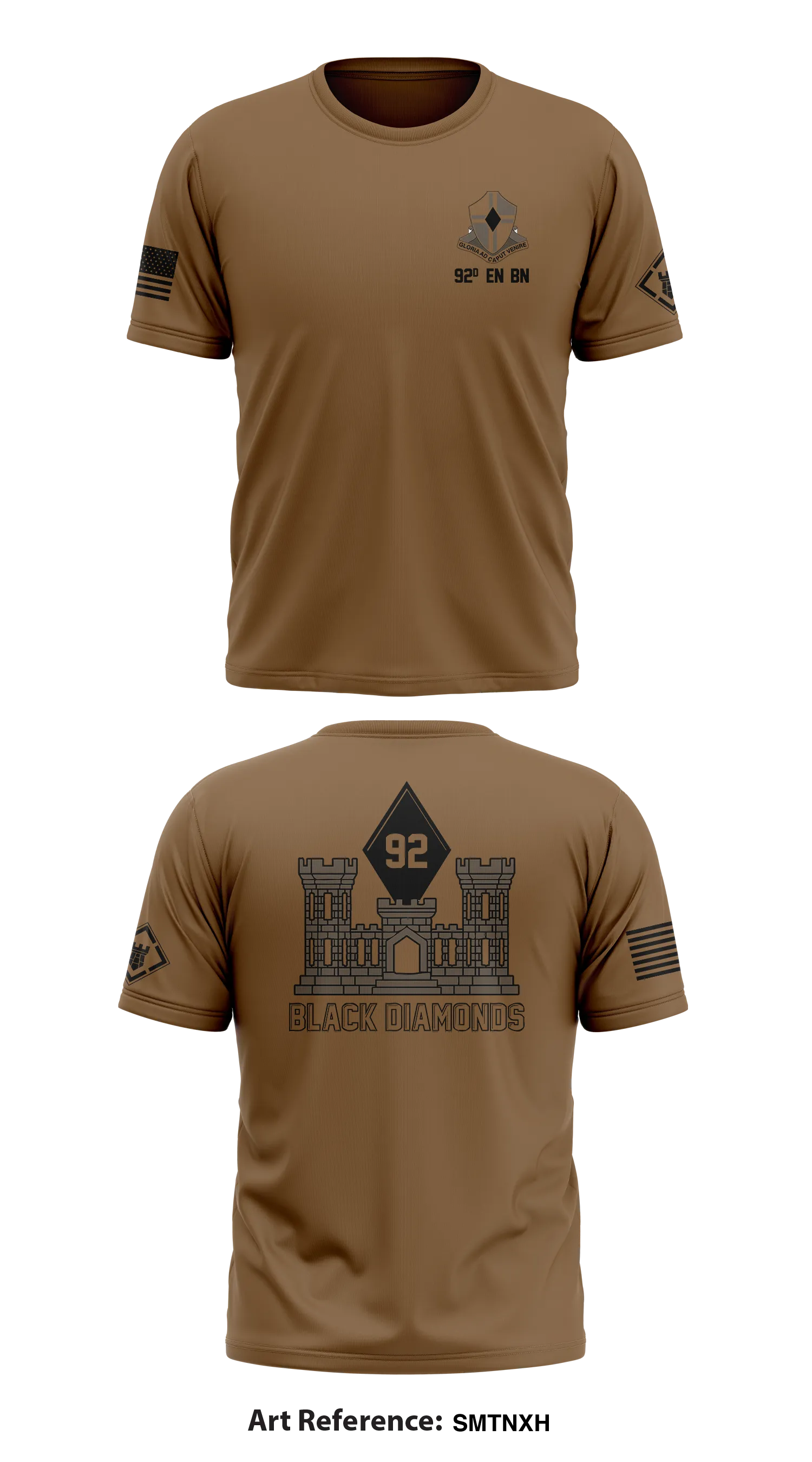 92nd EN BN  Core Men's SS Performance Tee - smtnXh