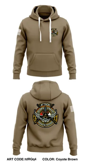 A Troop 3-17 CAV  Store 1  Core Men's Hooded Performance Sweatshirt - 6Ne6Hk