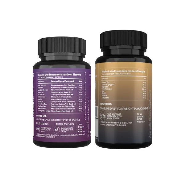 AADAR Ayurveda Fitness & Weight Loss Combo Pack <br> (2 x 60 Capsules)