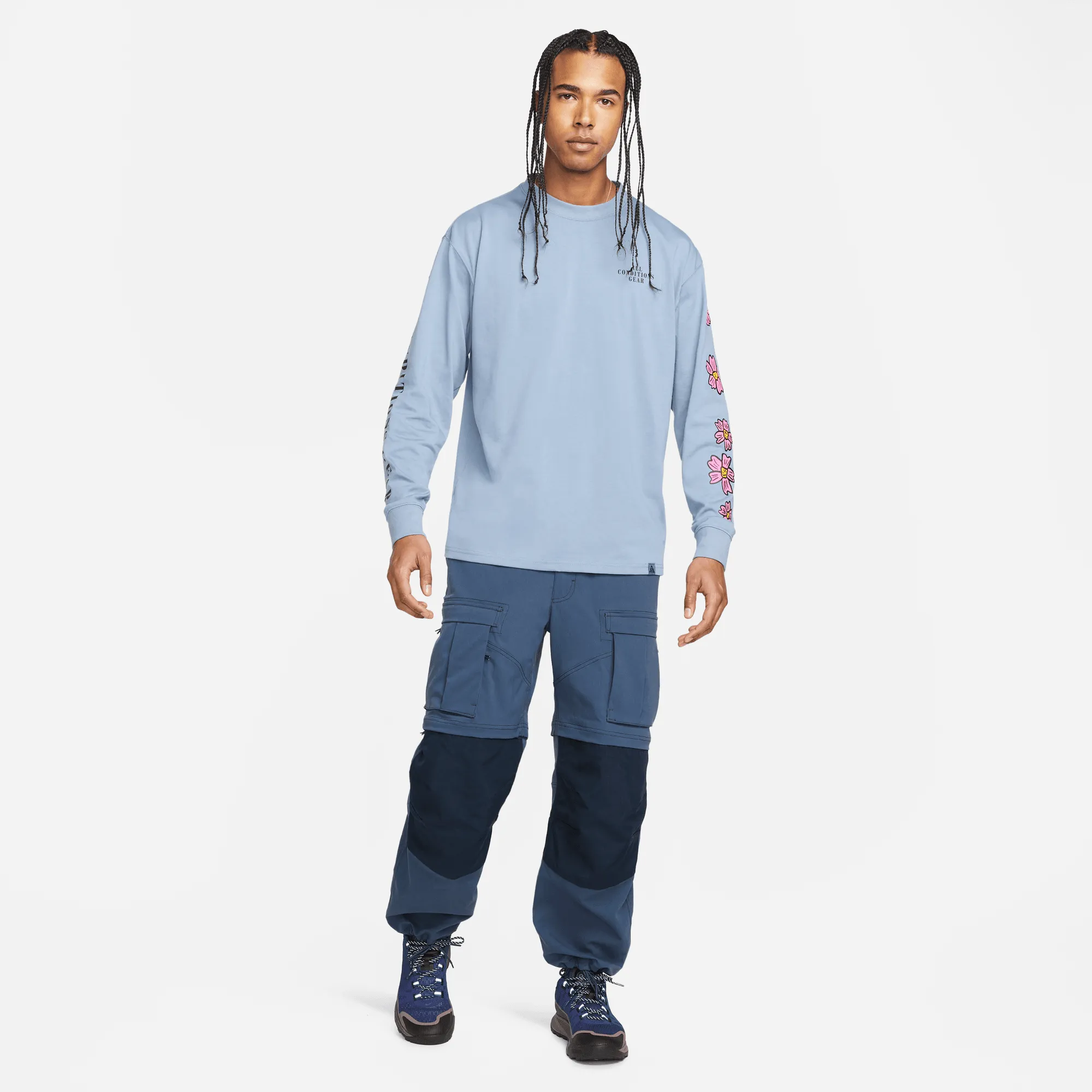 ACG Floral LS Tee DQ4958-493 Blue