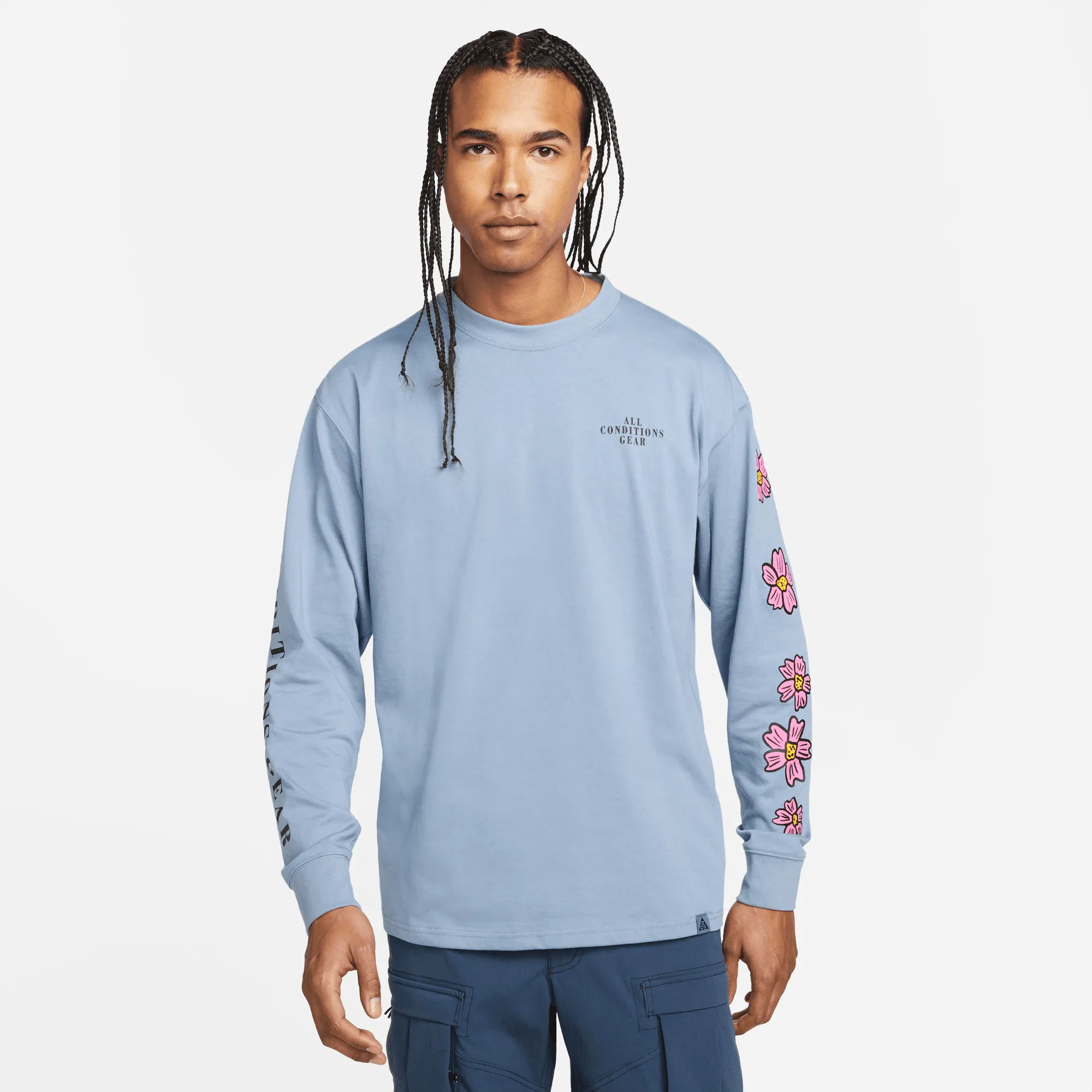 ACG Floral LS Tee DQ4958-493 Blue