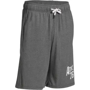 Active Long Fitness Print Shorts - Mid Mottled Grey