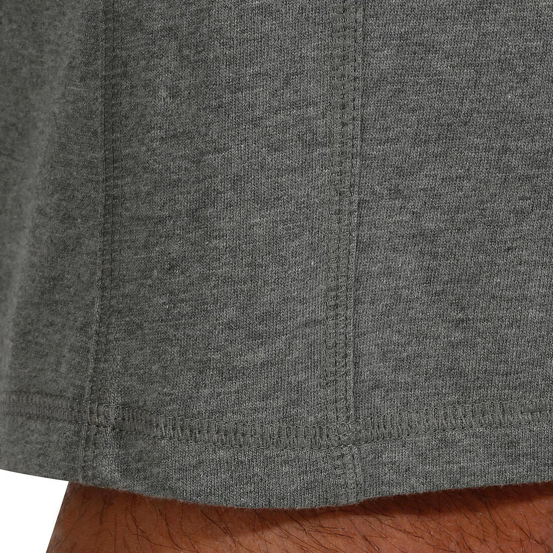 Active Long Fitness Print Shorts - Mid Mottled Grey