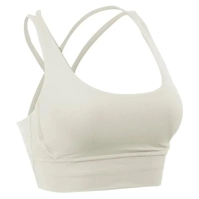 Active Wear Crossed Straps Bra