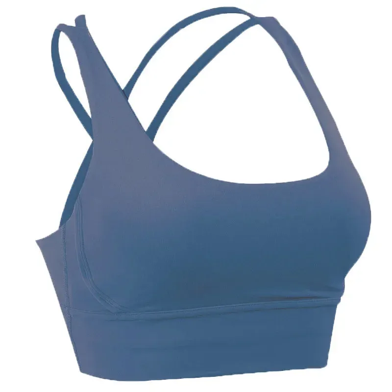 Active Wear Crossed Straps Bra