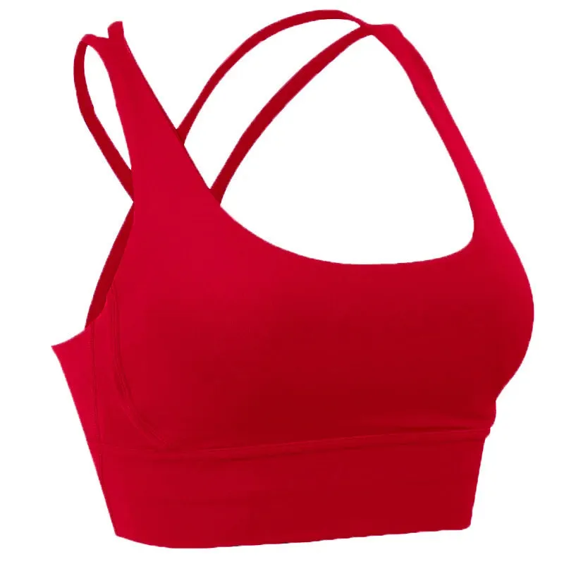 Active Wear Crossed Straps Bra