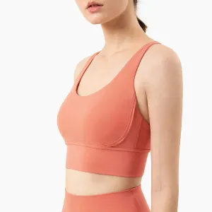 Active Wear Crossed Straps Bra