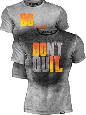 Actizio Sweat Activated Workout Shirt (Athletic Heather, L)