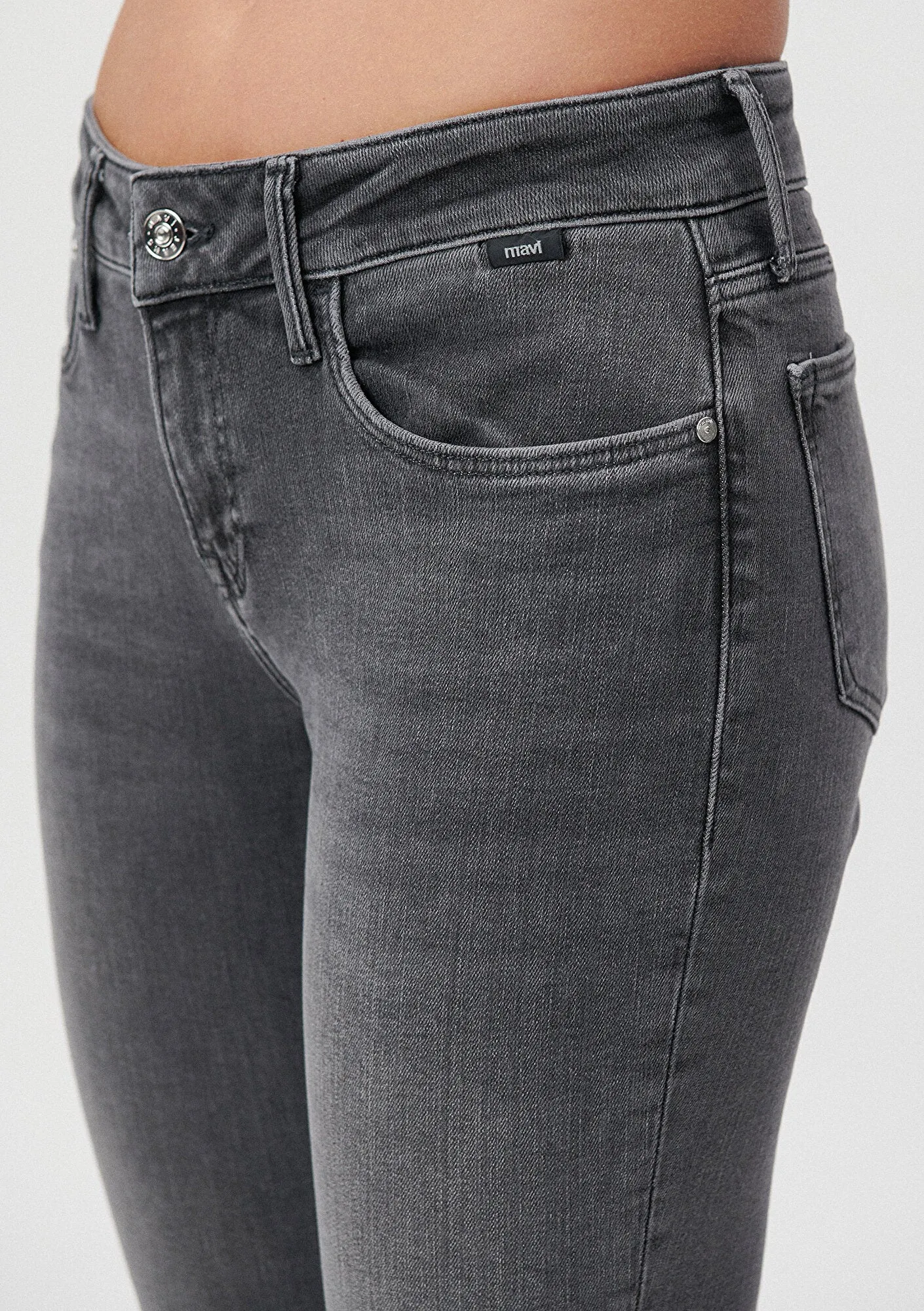 Ada Smoked Brushed Stretch Jean Pants