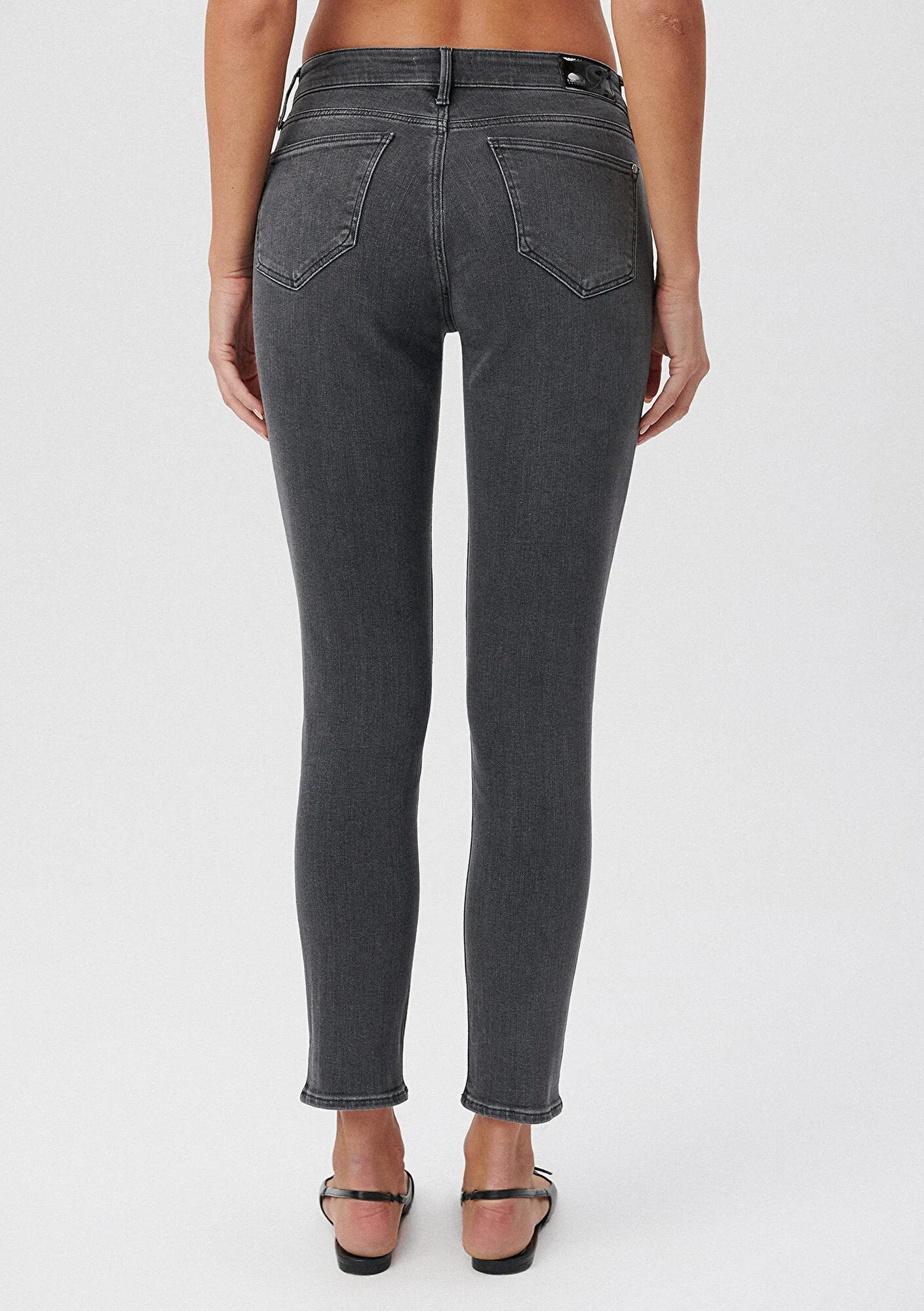 Ada Smoked Brushed Stretch Jean Pants