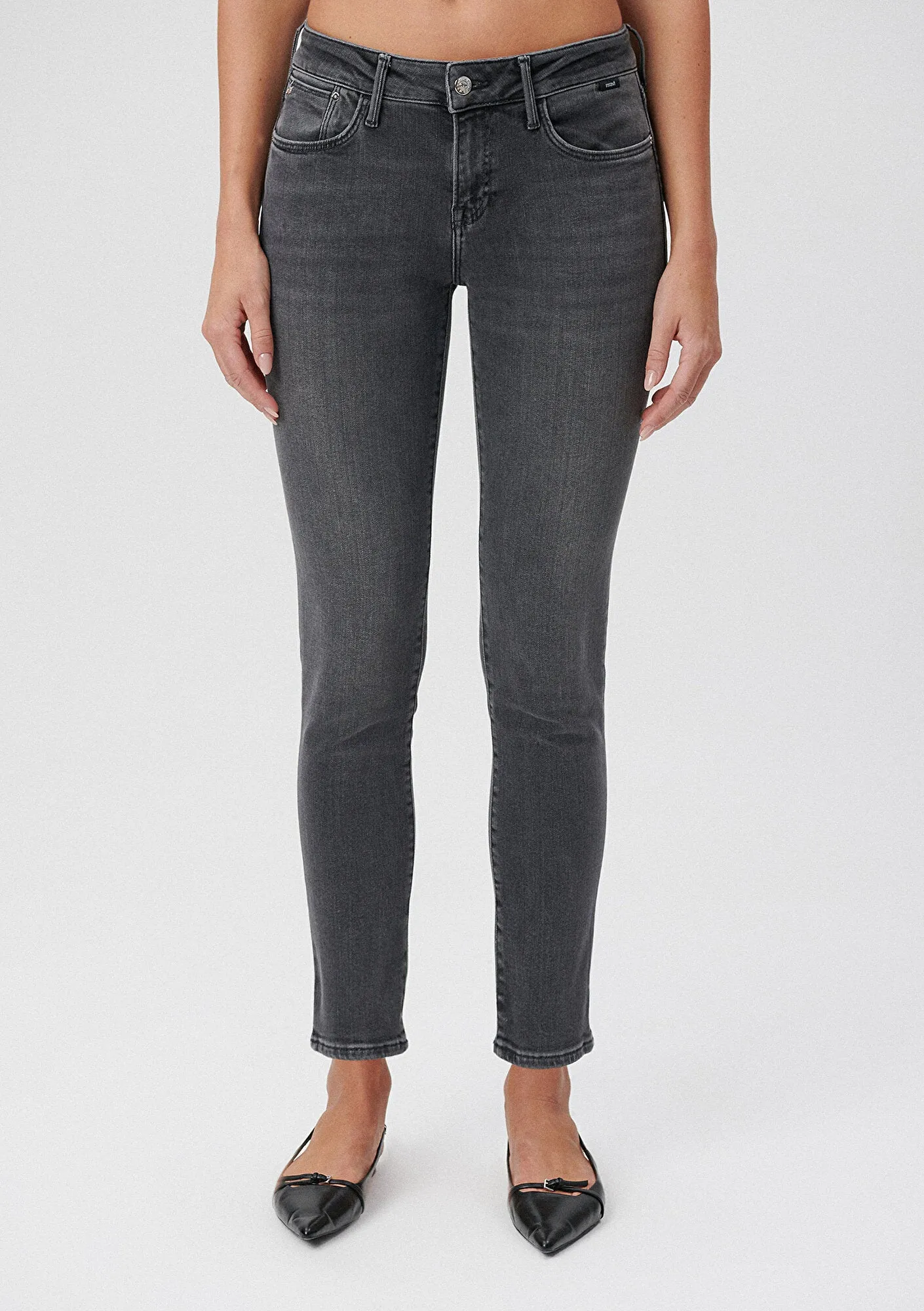 Ada Smoked Brushed Stretch Jean Pants