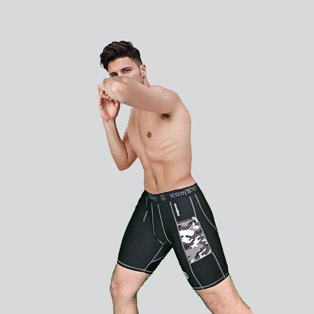 ADULT PRO COMPRESSION SHORT BLACK