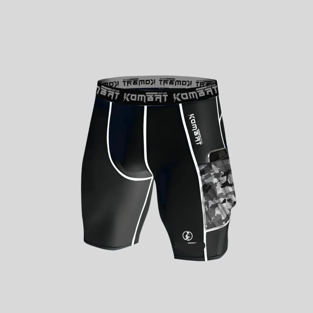ADULT PRO COMPRESSION SHORT BLACK