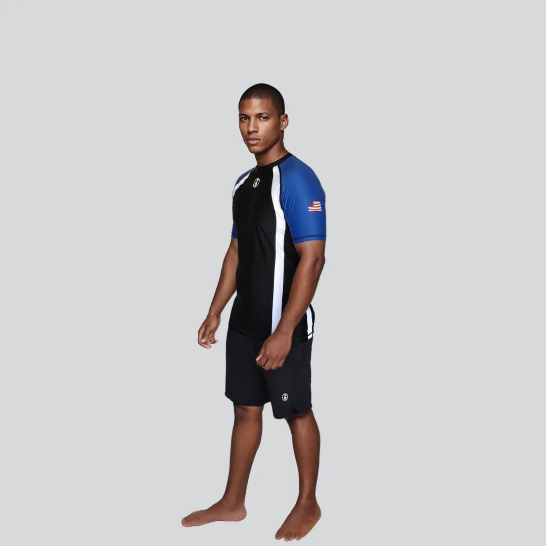 ADULT RASH GUARD H/S GUARD BLUE