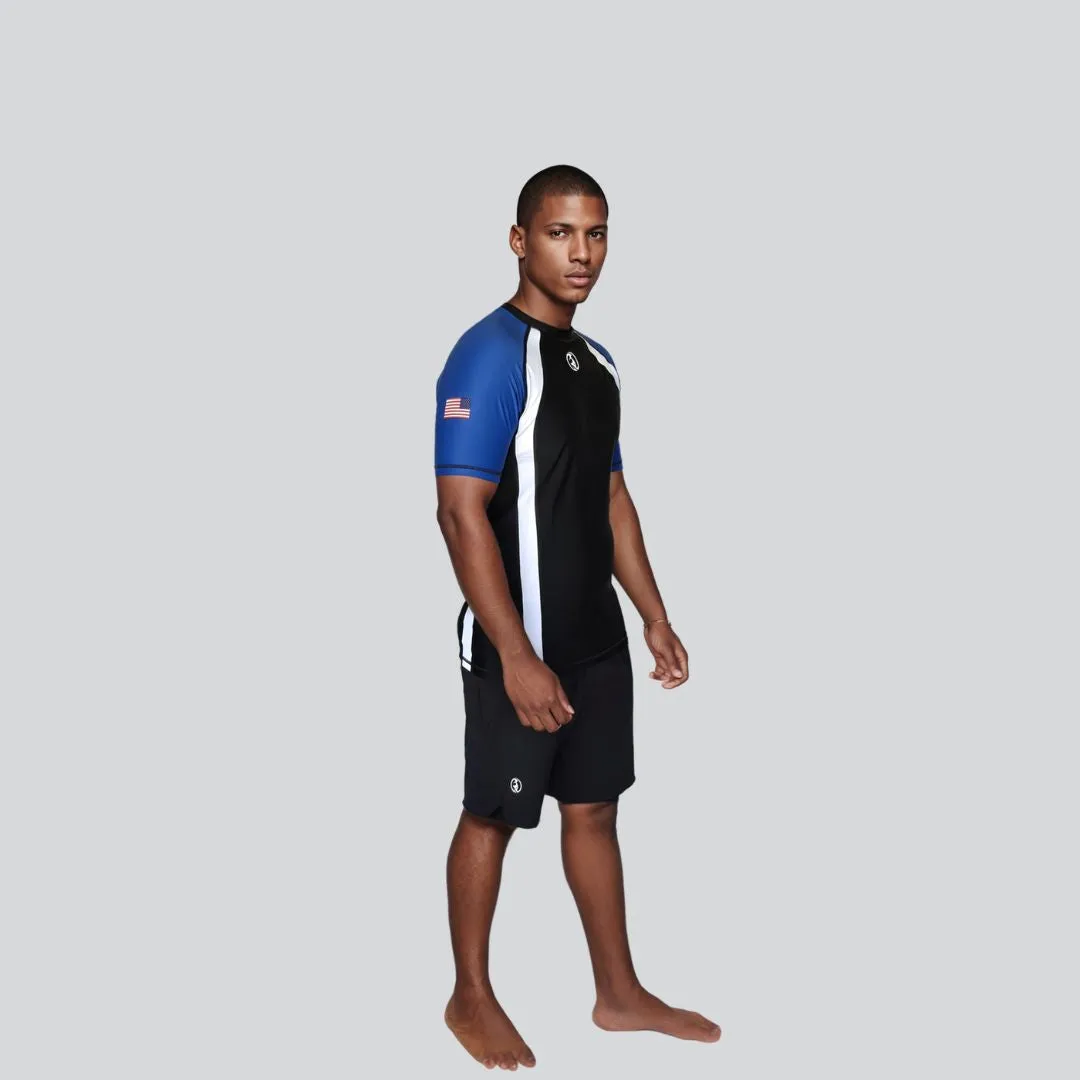 ADULT RASH GUARD H/S GUARD BLUE