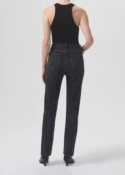 AGOLDE High Rise Stovepipe Stretch Jeans