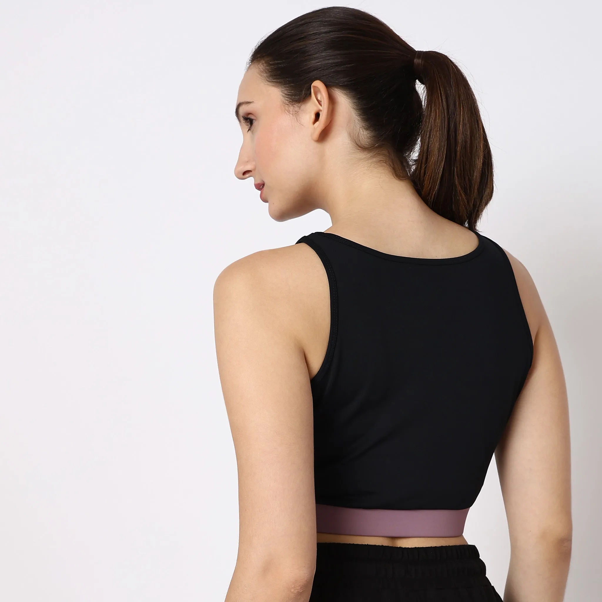 Air Dry Slim Fit Solid Tank Top