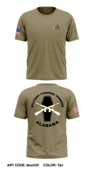 Alabama ARNG MilItary Funeral Honors Core Men's SS Performance Tee - 8kwH2F