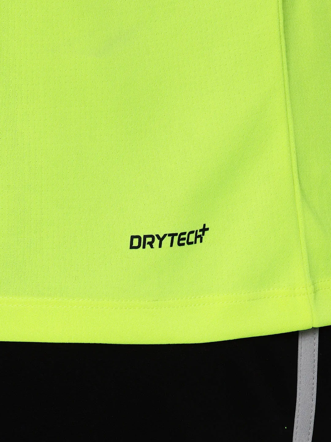 Alcis Men Lime Green Dry Tech Sports T-shirt