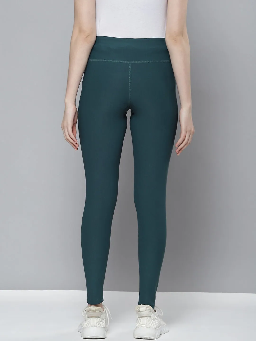 Alcis Women Blue Solid Tights