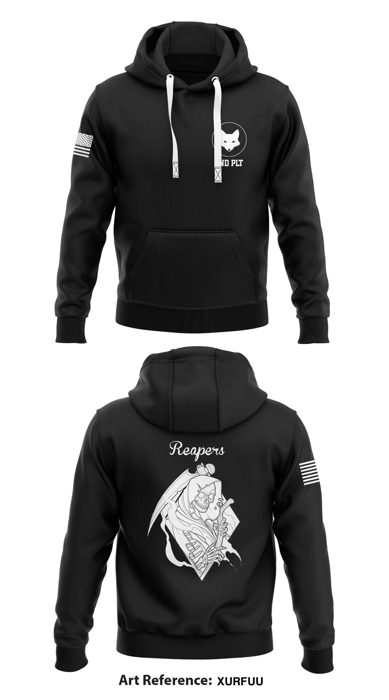 Alpha Company 4th BEB 2-1AD Store 1 Core Men's Hooded Performance Sweatshirt - XurFuu