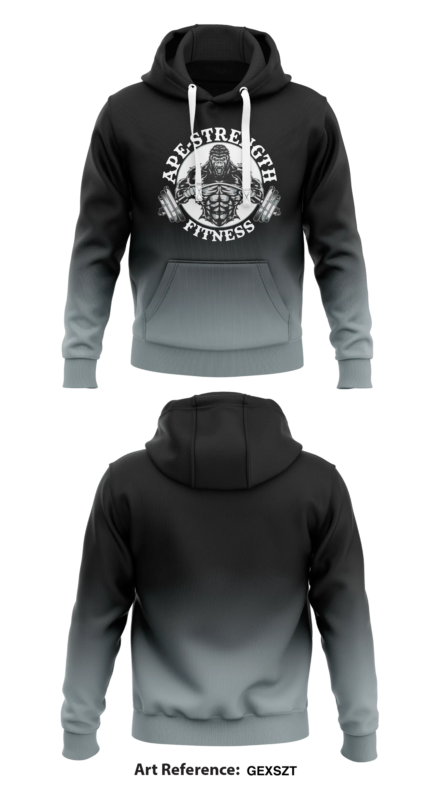 APE STRENGTH FITNESS Store 1  Core Men's Hooded Performance Sweatshirt - GeXSZT