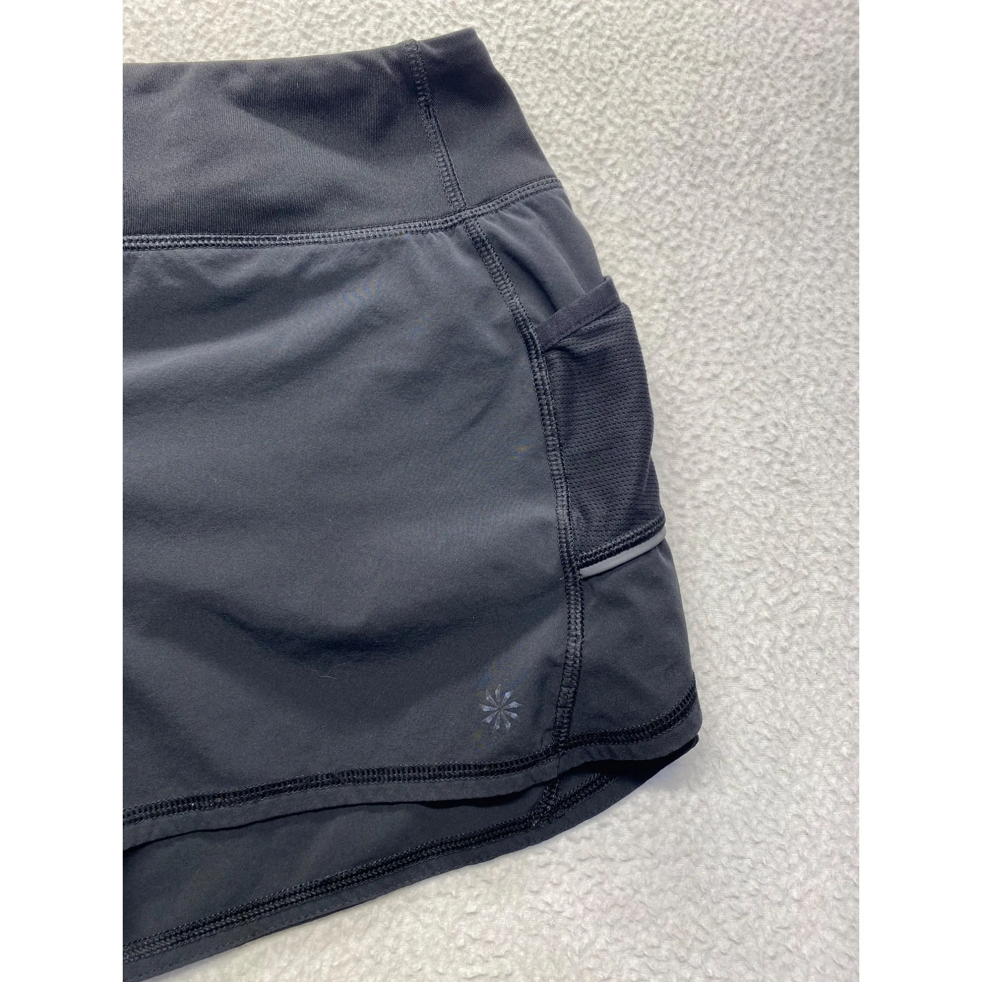 Athleta Black Athletic Running Shorts With Pockets #7183