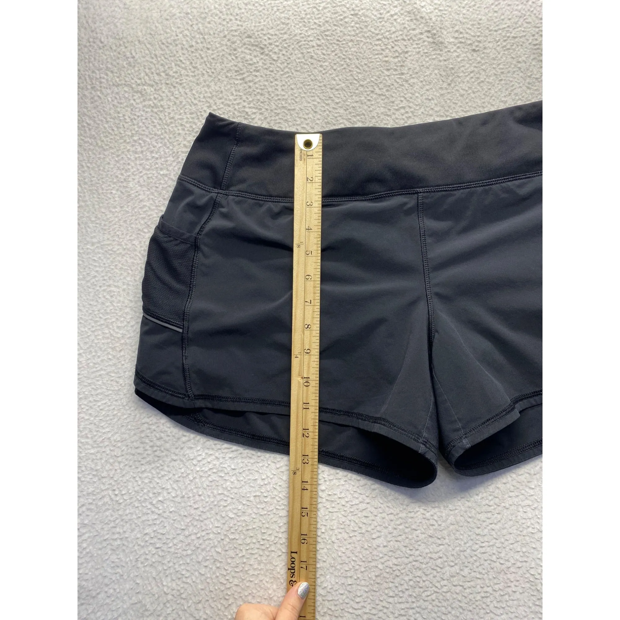 Athleta Black Athletic Running Shorts With Pockets #7183