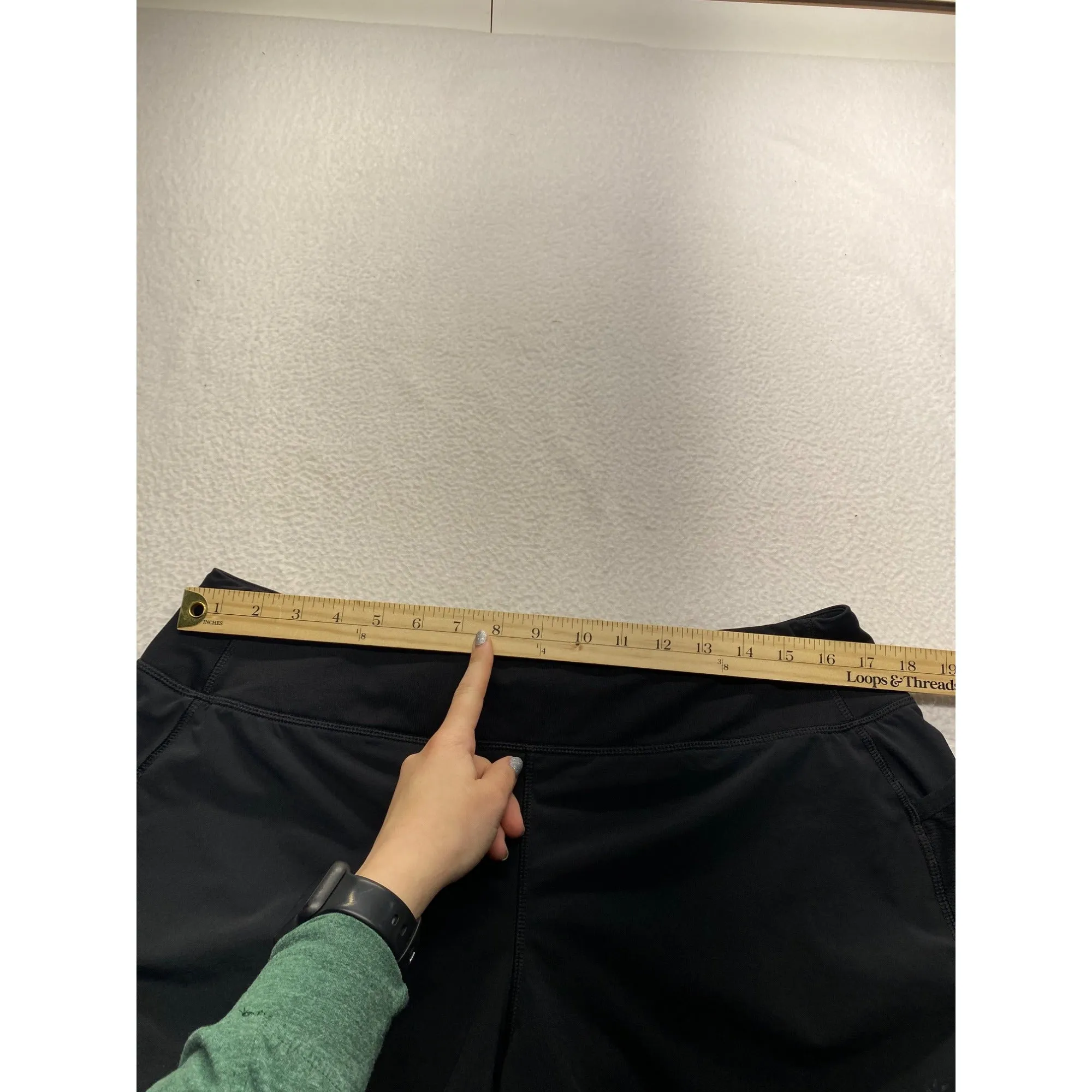 Athleta Black Athletic Running Shorts With Pockets #7183