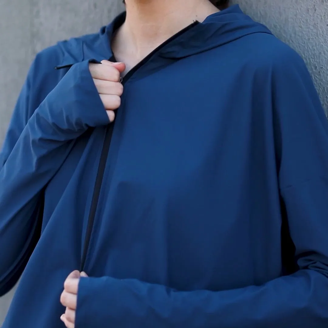 Autumn Lulu women's custom lock zipper hooded fitness suit casual loose running fitness suit sports Jacket