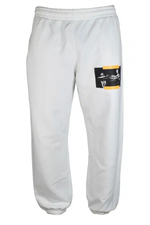 Av vit jogging