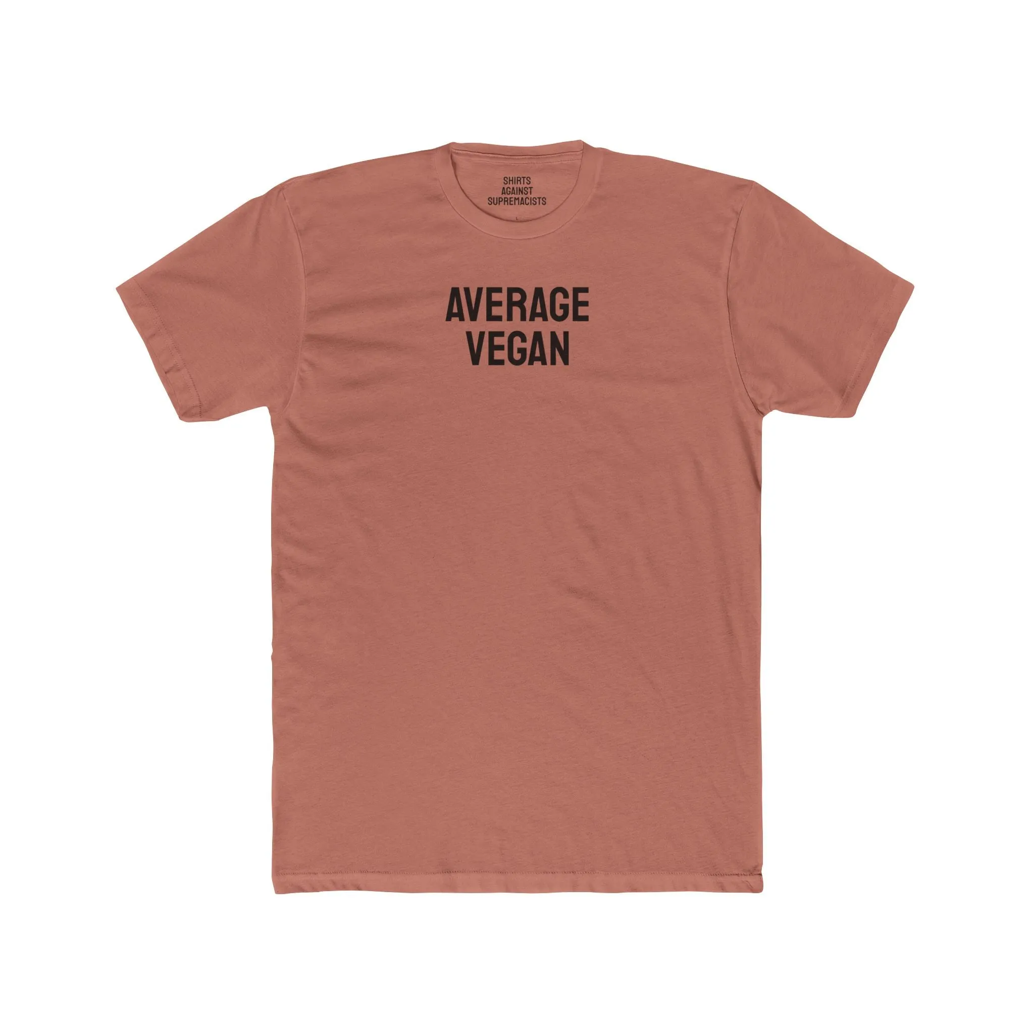 Average Vegan - Unisex Cotton Crew Tee