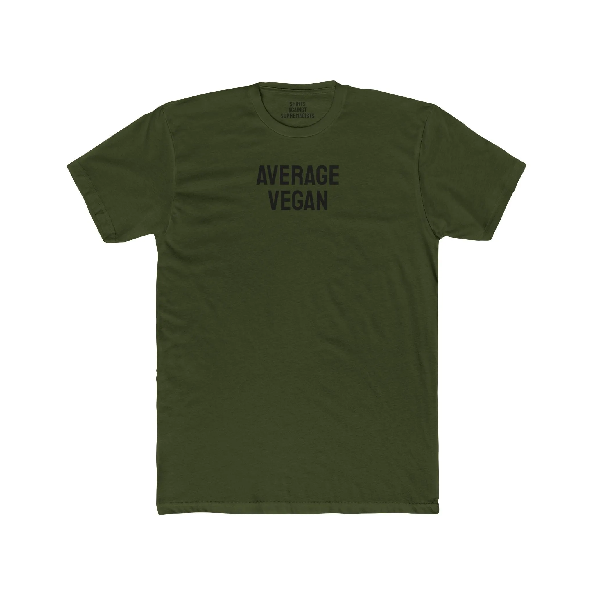 Average Vegan - Unisex Cotton Crew Tee