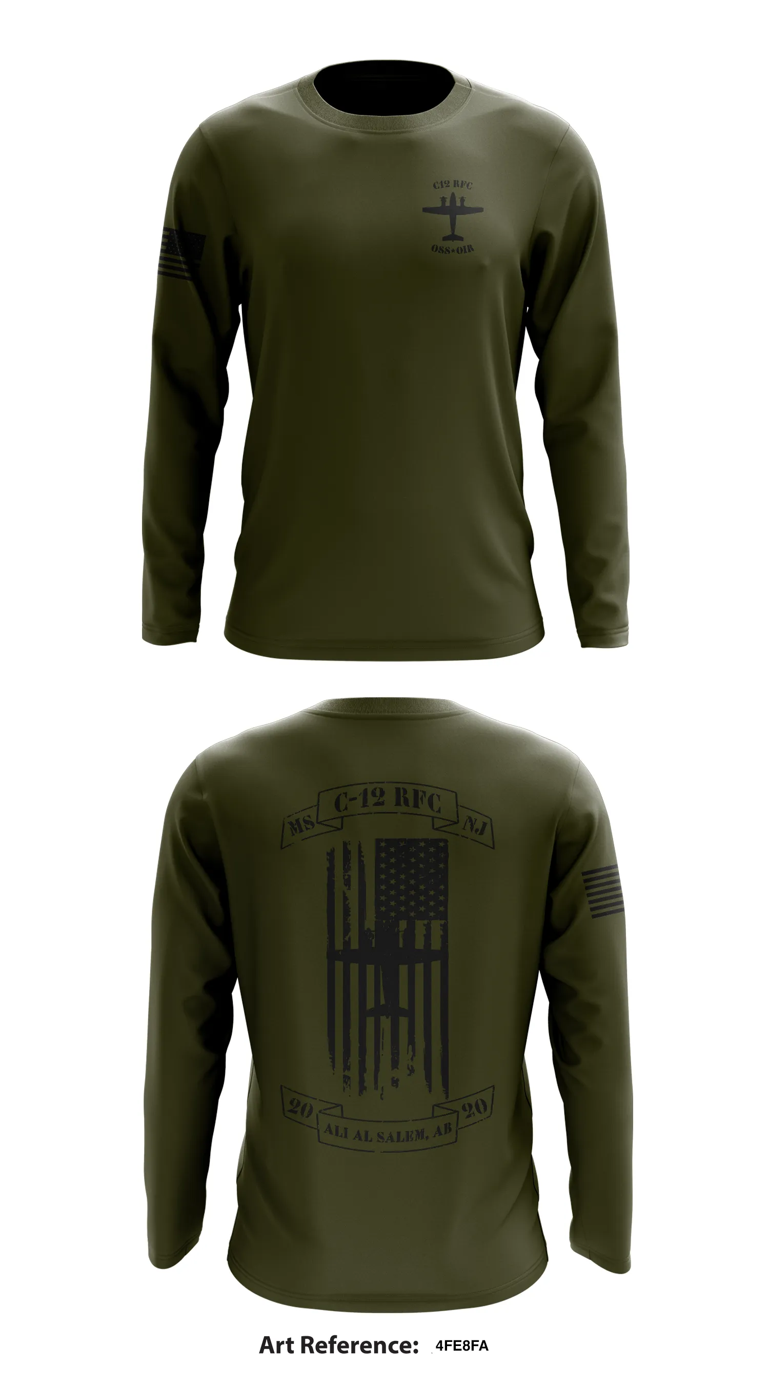 B Co 2-641st Store 1 Core Men's LS Performance Tee - 4Fe8fa